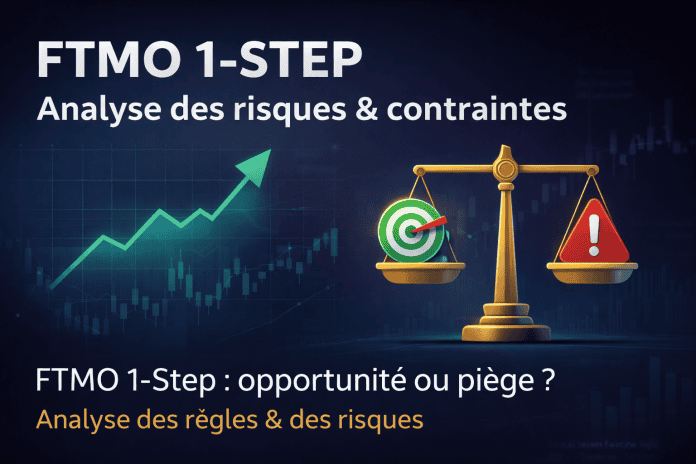 FTMO 1 Step : analyse des risques, règles et contraintes du challenge FTMO 1 Step – analyse du challenge avec perte journalière 3 %, drawdown 10 % et accès direct au capital