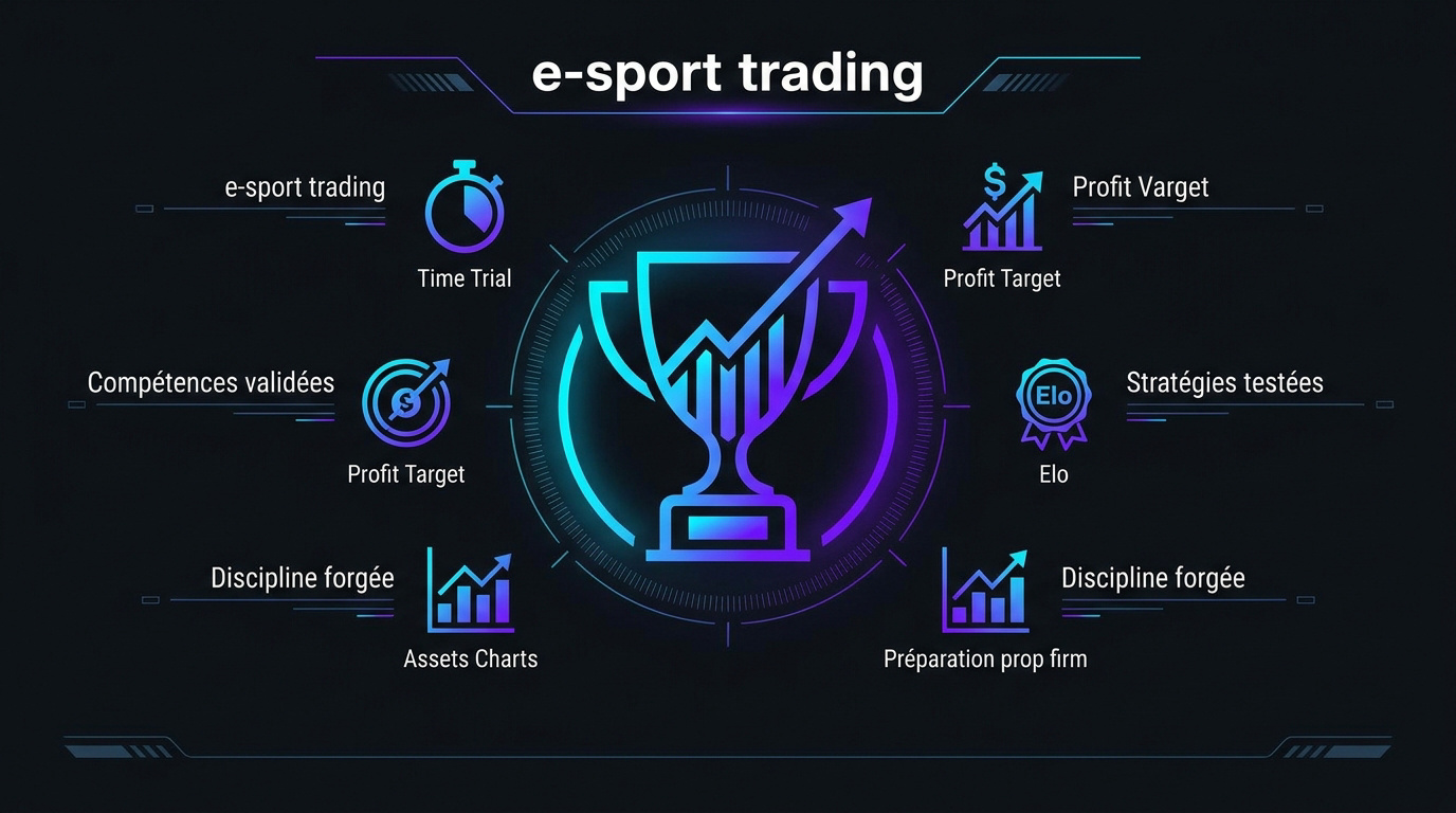 Interface e-sport trading FXR Battles